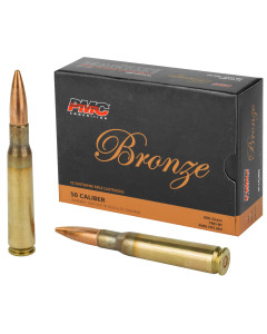 PMC Bronze .50 BMG Rifle Ammo - 660 Grain | FMJ-BT | 10rd Box
