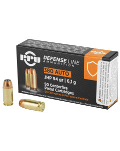 Prvi Partizan Handgun Defense, 380 ACP, 94Grain, Jacketed Hollow Point, 50 Round Box PPD380A
