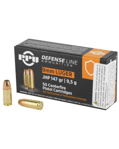 Prvi Partizan Handgun Defense, 9MM, 147Grain, Jacketed Hollow Point, 50 Round Box SB9C