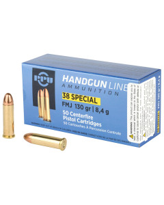 Prvi Partizan Pistol, 38 Special, 130 Grain, Full Metal Jacket, 50 Round Box PPH38SF