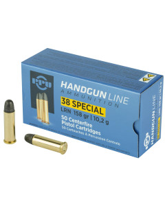 Prvi Partizan 38 Special, 158 Grain, Lead Round Nose, 50 Round Box PPH38SL
