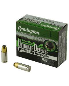 Remington Ultimate Defense, 9MM, 147 Grain, Brass Jacketed Hollow Point, 20 Round Box 28946