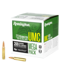 Remington UMC Ammunition, 223 Rem, 55 Grain, Full Metal Jacket, Mega Pack, 200 Round Box 23683