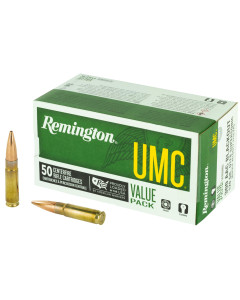 Remington UMC, 300 Blackout, 120 Grain, Open Tip Flat Base, 50 Round Box 24024