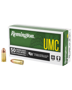 Remington UMC, 9MM, 124 Grain, Full Metal Jacket, 50 Round Box 23718