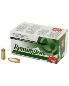 Remington UMC, 9MM, 115 Grain, Full Metal Jacket, Value Pack, 100 Round Box 23765