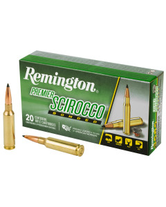 Remington Premier Scirocco Bonded, 6.5 Creedmoor, 130 Grain, Bonded Hollow Point, 20 Round Box 29344