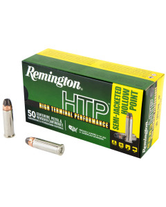 Remington High Terminal Performance, 38 Special +P, 125 Grain, Semi Jacketed Hollow Point, 50 Round Box 22283