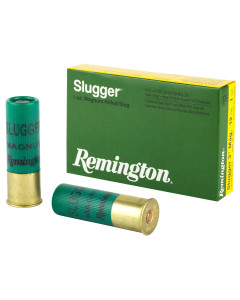 Remington Slugger, 12 Gauge, 3", Max Dram, 1 oz., Rifled Slug, 5 Round Box 20270