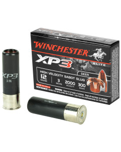 Winchester Ammunition XP3, 12 Gauge, 3", 300 Grain, Sabot Slug, Lead Free, 5 Round Box, California Certified Nonlead Ammunition SXP123