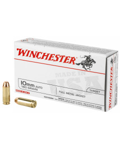 Winchester Ammunition USA, 10MM, 180 Grain, Full Metal Jacket, 50 Round Box USA10MM