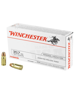 Winchester Ammunition USA, 357SIG, 125 Grain, Jacketed Hollow Point, 50 Round Box USA357SJHP