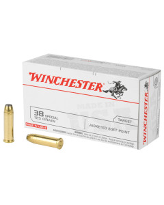 Winchester Ammunition USA, 38 Special, 125 Grain, Jacketed Soft Point, 50 Round Box USA38SP