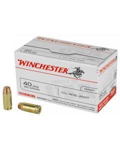 Winchester USA 40 S&W 165gr FMJ 100rd Box