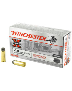Winchester Ammunition USA, 44 Special, 240 Grain, Cowboy Action, Lead Flat Nose, 50 Round Box USA44CB