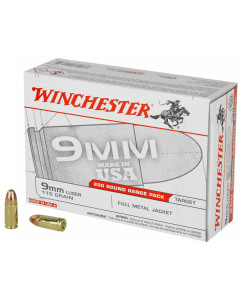 Winchester USA 9mm 115gr FMJ 200rd Case