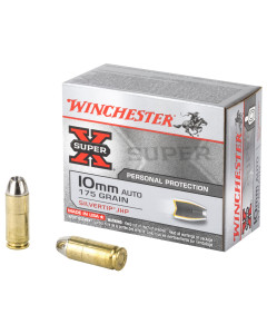Winchester Ammunition Super-X, 10MM, 175 Grain, Silvertip Hollow Point, 20 Round Box X10MMSTHP