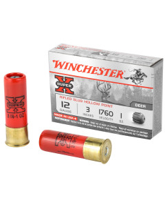 Winchester Ammunition Super-X, 12 Gauge, 3", 1 oz., Slug, 5 Round Box X123RS15