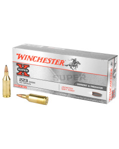 Winchester Ammunition Super-X, 223 WSSM, 55 Grain, Jacketed Soft Point, 20 Round Box X223WSS