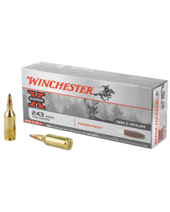 Winchester Ammunition Super-X, 243WIN, Super Short Magnum, 100 Grain, Power Point, 20 Round Box X243WSS
