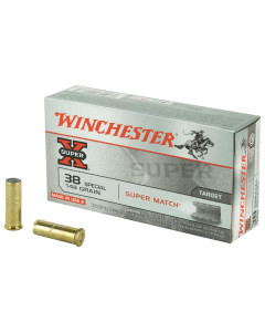 Winchester Ammunition Super-X, 38 Special, 148 Grain, Lead Wadcutter, 50 Round Box X38SMRP