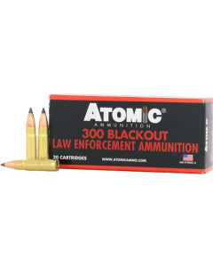 Atomic Tactical 300 AAC Blackout 110gr Nosler Varmageddon Polymer Tip 20rd Box