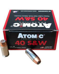 Atomic 40 S&W 155gr Bonded JHP 20rd Box