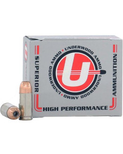 Underwood 9mm Luger +P+ 124gr JHP 20rd Box