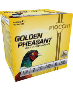 Fiocchi Golden Pheasant 28 Gauge #5, 3in, 1 1/16oz 25rd Box