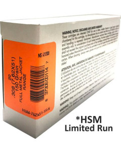 HSM 308 Win 150gr FMJ 20rd Box