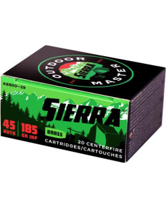 Sierra Outdoor Master 45 ACP 185gr JHP 20rd Box