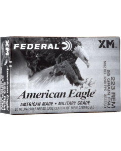 Federal American Eagle Tactical 223 Rem 55gr FMJBT 20rd Box