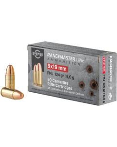 Ppu Rangemaster 9mm - 124gr Fmj 50rd 20bx-cs