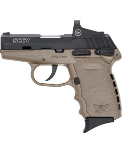 Sccy Cpx1 W-red Dot Dao 9mm - 10rd Black-fde W-safety
