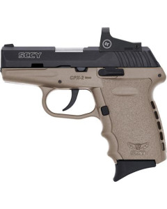 Sccy Cpx2 W-red Dot Dao 9mm - 10rd Black-FDE W-o Safety