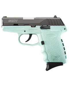 Sccy Cpx2 Pistol Dao 9mm - 10rd Blk-sccy Blue W-o Safety