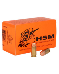 HSM RMFG 40 S&W 180gr Lead RN 50Rd Box