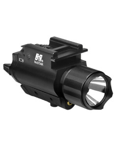 Tactical Green Laser Sight & 3W 200 Lumen Led Flashlight With Weaver Quick Release