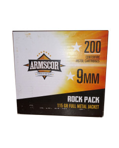 Armscor 9mm 115gr FMJ 200rd Rock Pack