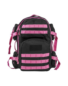 Tactical Backpack/ Black W/Pink Trim