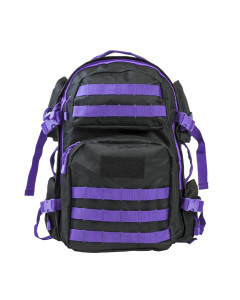 Tactical Backpack/ Black W/Purple Trim