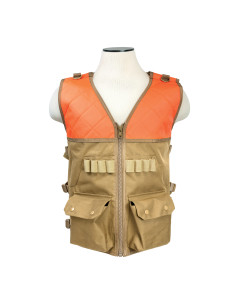 Hunting Vest/Blaze Orange And Tan