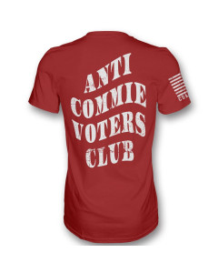 Combat Iron Apparel Anti Commie Voter's Club Men's T-Shirt