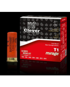 Clever Mirage 12ga T1 HDCP 2 3/4 1250 Ftps 1 1/8oz #8, 250Rd Case