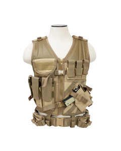 Tactical Vest/Tan  M-Xl