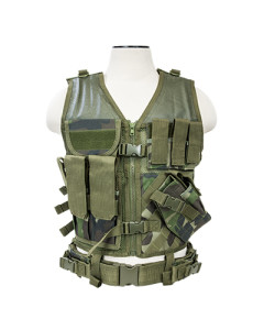 Tactical Vest/Woodland Camo  Xl-Xxl+