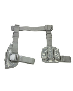 3Pcs Drop Leg Gun Holster And Magazine Holder/Digital Camo