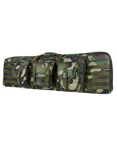 Double Carbine Case/Woodland Camo/42 In