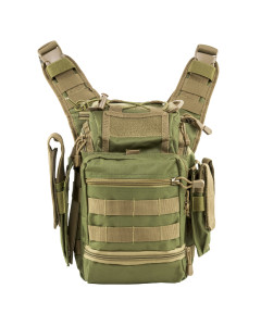 PVC First Responders Utility Bag/ Green W/Tan Trim