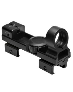 1X25 Red & Green Dot Reflex Sight / Weaver & 3/8" Dovetail Base/Black